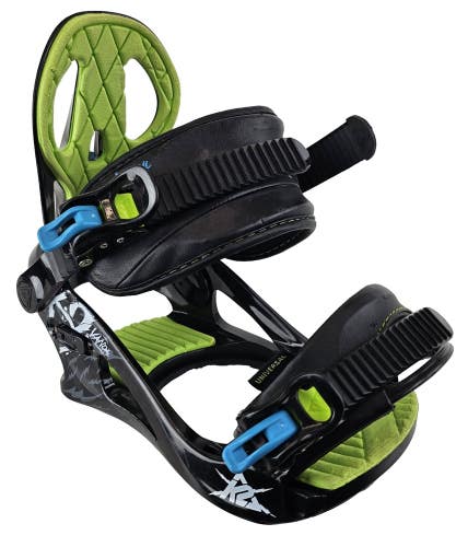 Used $160 Kid's K2 Vandal Snowboard Bindings Size Kid's 2-5 Green w/Hardware