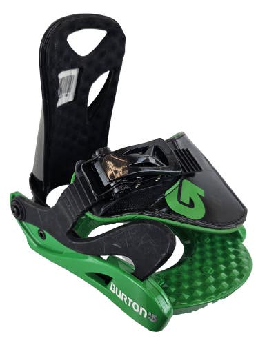 Used $100 Kids Burton Grom Snowboard Bindings Size Toddler 7-13 XS w/Hardware