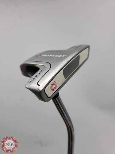 ODYSSEY WHITE STEEL 2 BALL BLADE 2 PUTTER ODYSSEY PUTTER SHAFT 34.5" GOOD