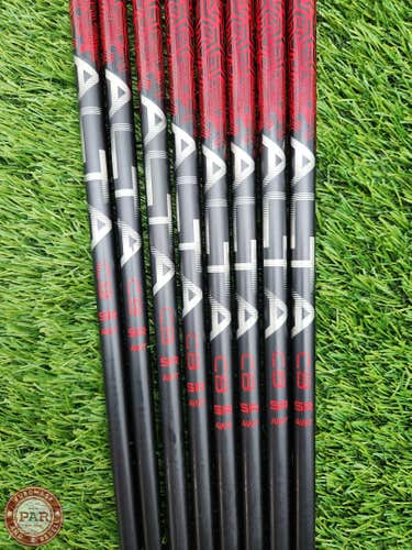 PING ALTA CB RED AWT IRON SHAFT SET SENIORS 66G .370 TIP VERYGOOD