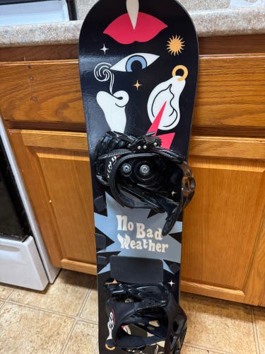 100cm No Bad Weather Snowboard All Mountain With Chamonix Bindings 100 cm