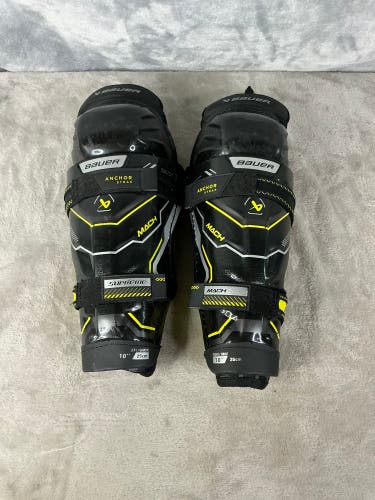 Youth Bauer Supreme Mach Shin Pads 10" (Used)