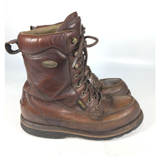 Irish Setter 850 Elk Tracker Boots Mens 10 D Brown Leather Gore-Tex Insulated