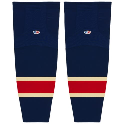 Athletic Knit HS2100-512 New York Rangers Heritage Navy Cut&Sew Mesh Hockey Socks - Senior 30"