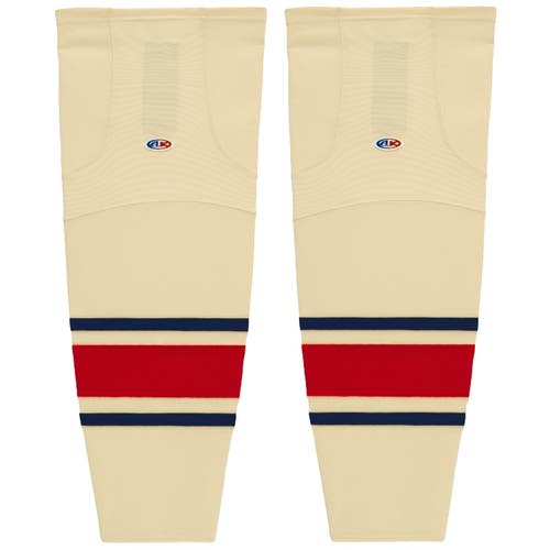 Athletic Knit HS2100-513 NYR Sand Cut&Sew Mesh Ice Hockey Socks - Youth 21"