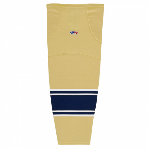 Athletic Knit HS2100-522 Notre Dame Vegas Gold Cut&Sew Mesh Hockey Socks - Senior 30"
