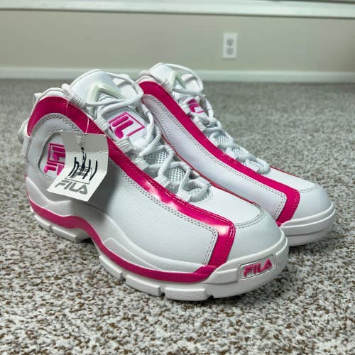 Fila Sneakers Women Size 11 White Pink Athletic Basketball Grant Hill 2 Sports