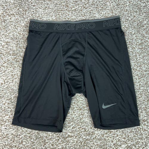 Nike Shorts Mens Large Black Athletic Compression Base Layer Spandex Workout Pro