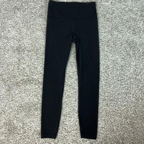 Athleta Pants Womens Extra Small Black Yoga Elation Lasercut High Rise SportsGym
