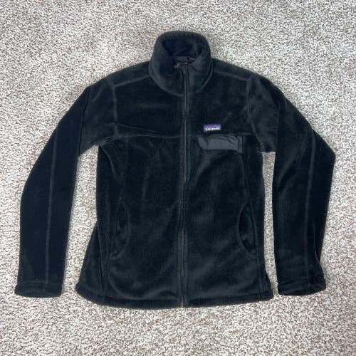 Patagonia Jacket Women Small Black Hiking Full Zip Fleece Mock Neck Re Tool Gorp