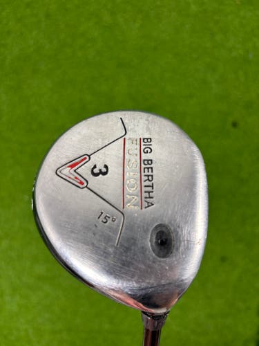 Callaway Big Bertha Fusion 3 Wood 15° RH ERC Fusion Firm F Flex Graphite