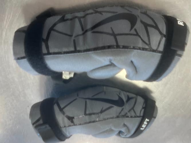 Used Nike ARM GUARDS Lacrosse Arm Pads/Guards Grey LG 11497-S000162210
