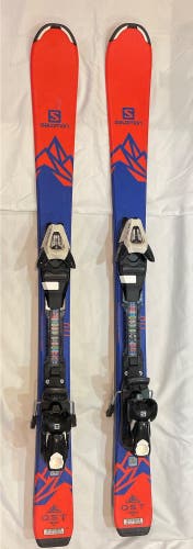 Kid's Salomon QST Max Jr 110 cm Skis With adjustable Bindings (Used)