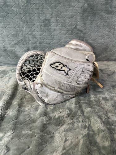 White Senior Brian's Optik Goalie Gloves & Blockers Regular (Used)
