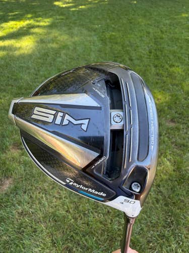 TaylorMade SIM Driver 9 Lin-Q Gunmetal 6F5 Extra Stiff Flex 45.5" NICE