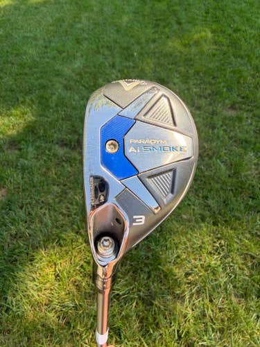 Callaway Paradym Ai Smoke 3 Hybrid 18 Cypher Stiff Flex Lefty 40.25" NICE