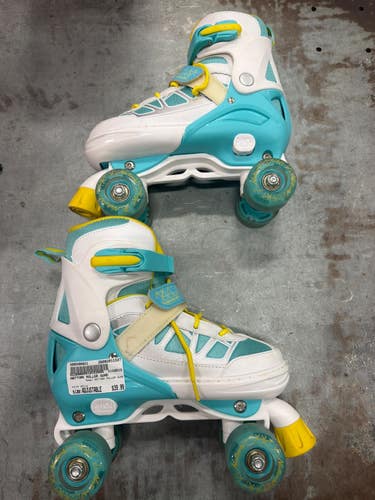 Used NATTORK ROLLER QUAD Senior Roller Quad Skates White Adjustable 11337-S000498621