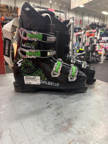 Used Dalbello GREEN MENACE Mens DH Ski Boot Black 245 MP - M06.5 - W07.5 11337-S000498617