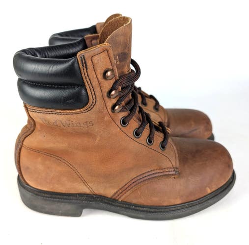 Red Wing 2369 Heritage Work Boots Women's Size: 7D Lace-Up Steel Toe Brown