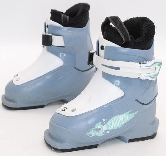 Salomon T1 Kids Ski Boots - Size 9 / Mondo 15 Used