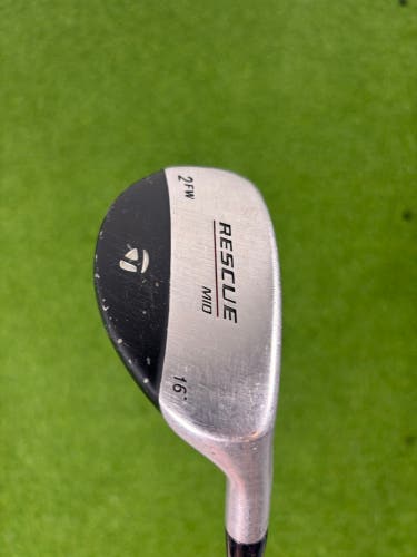 TaylorMade Rescue Mid TP 2FW Hybrid 16° RH Steel Shaft Saplize Grip