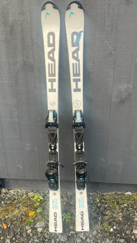 Unisex HEAD 146 cm Racing WC Rebels e-SL Team Skis With Bindings Max Din 11 (Used)