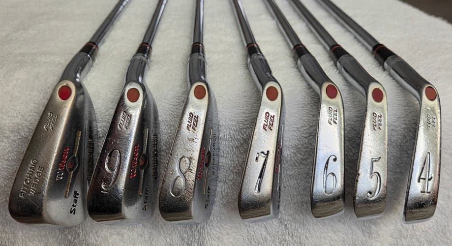 Wilson Staff Dynapower Fluid Feel Iron Set (4 iron-PW, 7 Clubs) RH; Steel Shafts