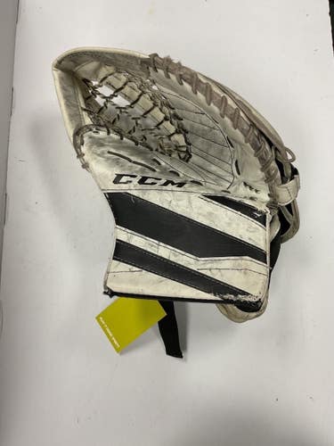 Used CCM E3.5 Junior Goalie Catcher White And Black 11855-S000211301