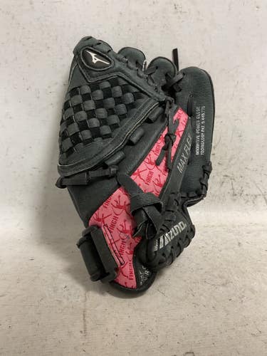 Used Mizuno GPP 1107 RH Throw Fastpitch Gloves Black And Pink 11" 11855-S000211290