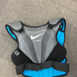 Used Nike VAPOR LT Lacrosse Shoulder Pads Grey LG 11614-S000245527