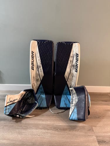35" Bauer Ultrasonic Regular Goalie Full Set Pro Stock (Used)