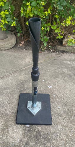 Tanner Tees The Original Baseball/Softball Batting Tee Portable Black/Silver