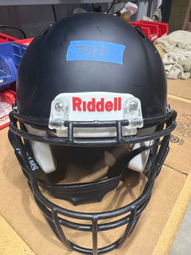 USED RIDDELL SPEED ICON ADULT HELMET - LARGE - FLAT BLACK