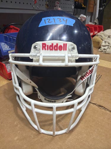 USED RIDDELL SPEED ICON ADULT HELMET - MEDIUM - NAVY