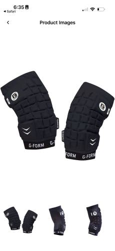 G-Form Unhinged Lacrosse Arm Pads new with tags lax lacrosse m medium BLACK