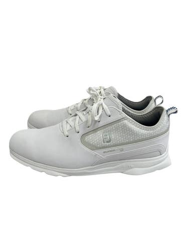 Used Foot Joy SUPERLITES XP Mens Golf Shoes White Senior 9.5 11692-S000158241
