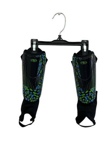 Used ATHLETIC WORKS Soccer Shin Guards Junior Black SM 11692-S000158267