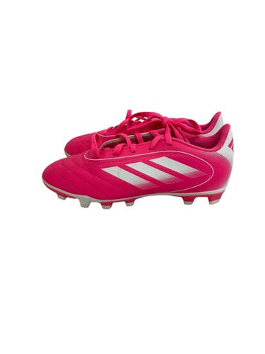 Used Adidas GOLETTO Soccer Cleats Pink And White Junior 02.5 11692-S000158266