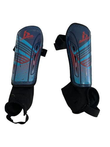 Used Brava Soccer Shin Guards Adult Royal Blue SM 11692-S000158286