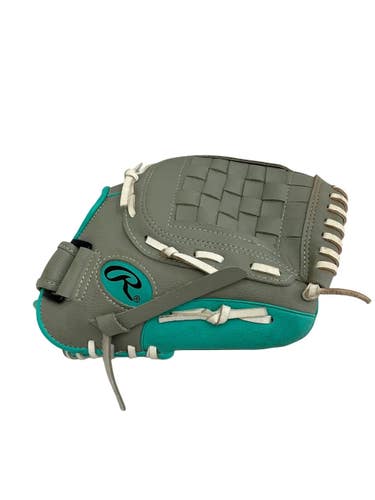 Used Rawlings PLAYERS SERIES RH Throw Fastpitch Gloves Grey 11" 11692-S000158289