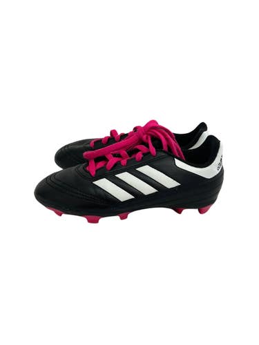 Used Adidas GOLETTO Soccer Cleats Black And Pink Youth 13.0 11692-S000158310