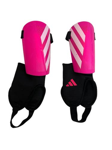 Used Adidas Soccer Shin Guards Junior Pink LG 11692-S000158306