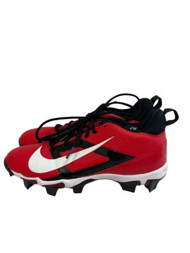 Used Nike ALPHA MENACE 4 SHARK Adult FB Cleats Red And Black Senior 8.5 11692-S000158314
