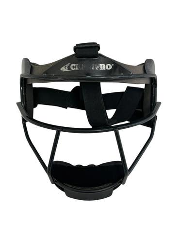 Used Champro ADULT FIELDERS MASK BB/SB Fielders Mask Black One Size 11692-S000158316