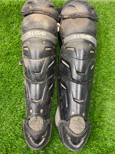Blue Intermediate All Star System 7 Axis Catcher's Leg Guard (Used)