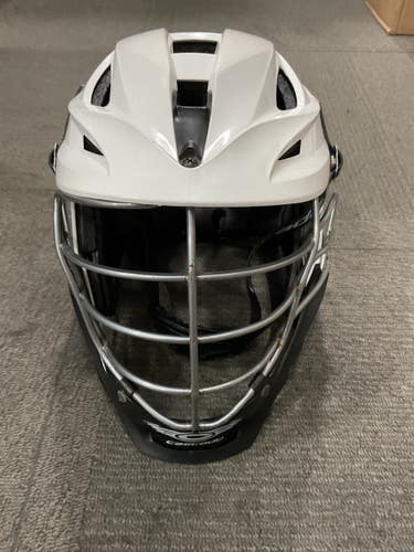 Used Cascade S ADULT HELMET Lacrosse Helmet White MD 11614-S000245563