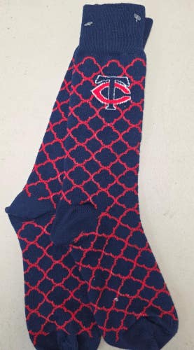 ST1 Mens MLB MINNESOTA TWINS Crew Lot of 1 Pair Socks MEDIUM NEW