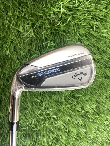 Callaway Paradym Ai Smoke LH Lefthanded Single 7 Iron Regular Steel Shaft NEW