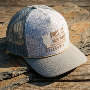 Patagonia Men's Trucker Hat Blue Snapback Gorpcore Cabincore Archive Y2K