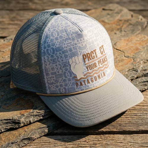 Patagonia Men's Trucker Hat Blue Snapback Gorpcore Cabincore Archive Y2K